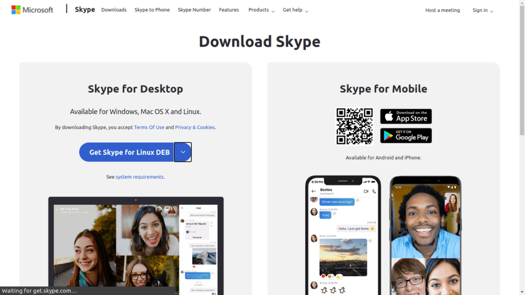 skype website